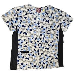 Leaves Scrub Top